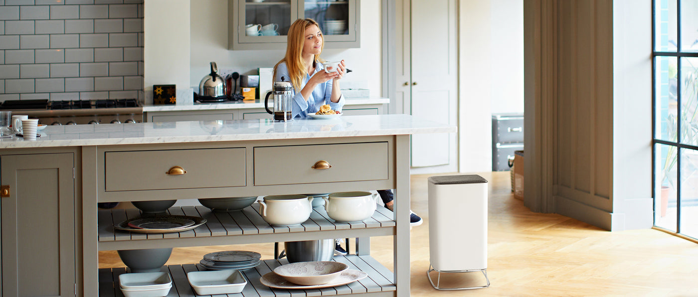 Brio Air Purifier Removes Ultrafine Particles in Kitchen